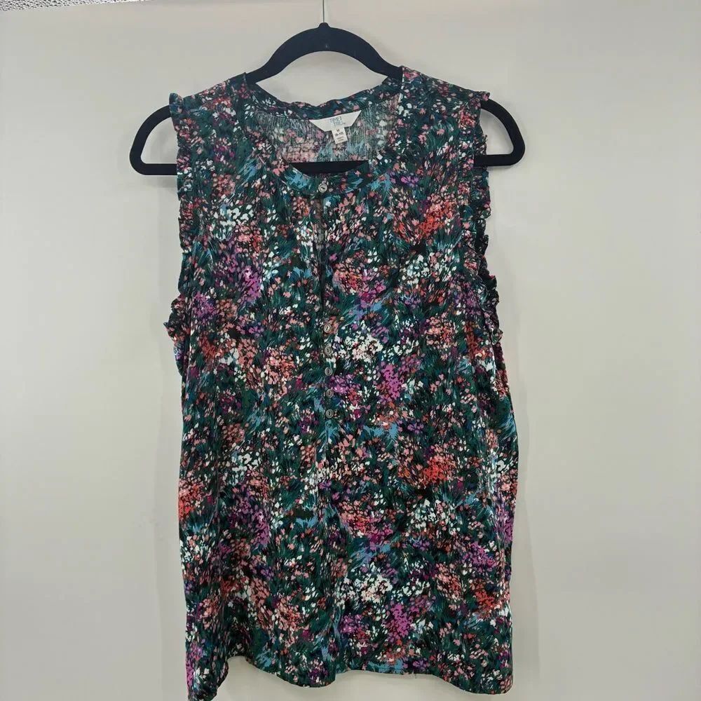 3for$20 Tome and Tru Floral Sleeveless Blouse Multi Color size M